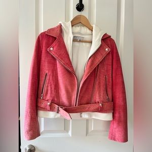 IRO lamb leather biker jacket